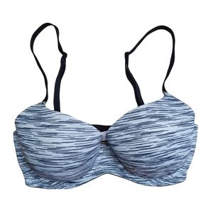 PINK lightly lined everywhere bra grey and black Victoria's Secret